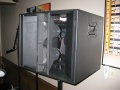 Horn mounted in the cabinet